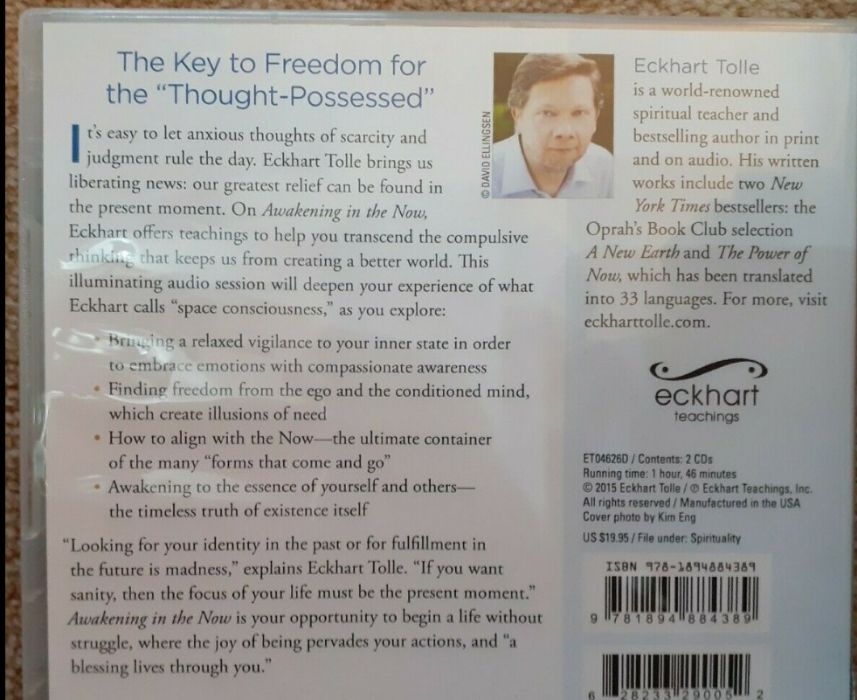 Eckhart Tolle Awakening in the Now Audiobook CD