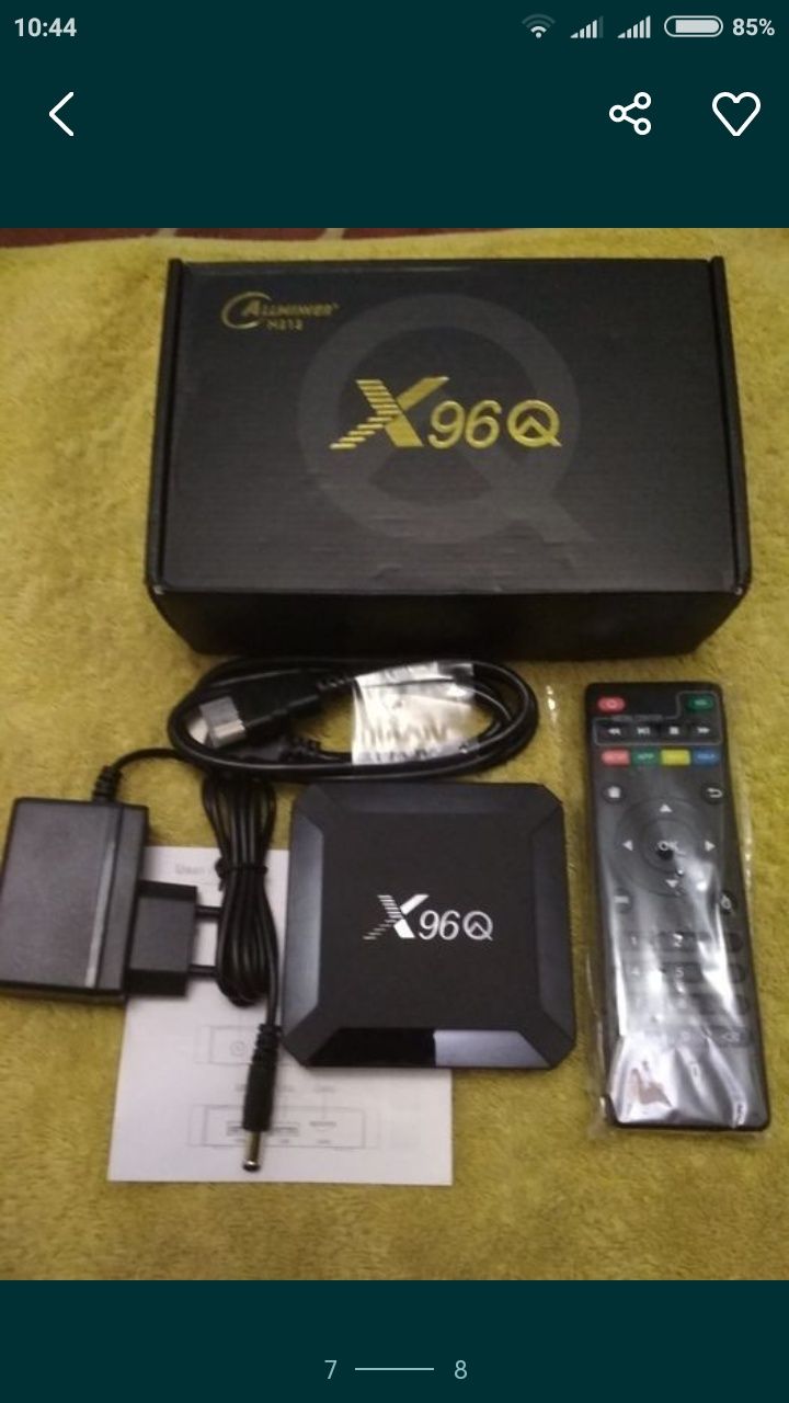 Приставка смарт тв бокс smart tv box X96Q, Q1, 4-ядерная 2/16 : 4/64