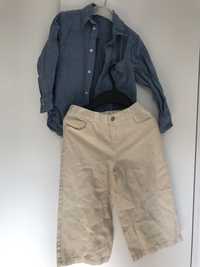Koszula H&M + nowe spodnie Zara, 110 cm