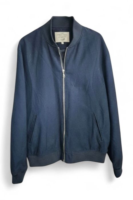 Stanley Adams kurtka bomberka z wiskoza granatowa rozm. L