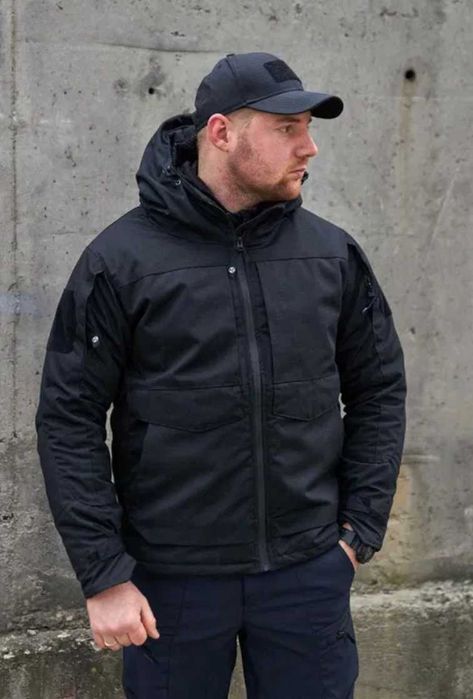 Армейская теплая зимняя куртка черная тактическая куртка M65 до -20⁰