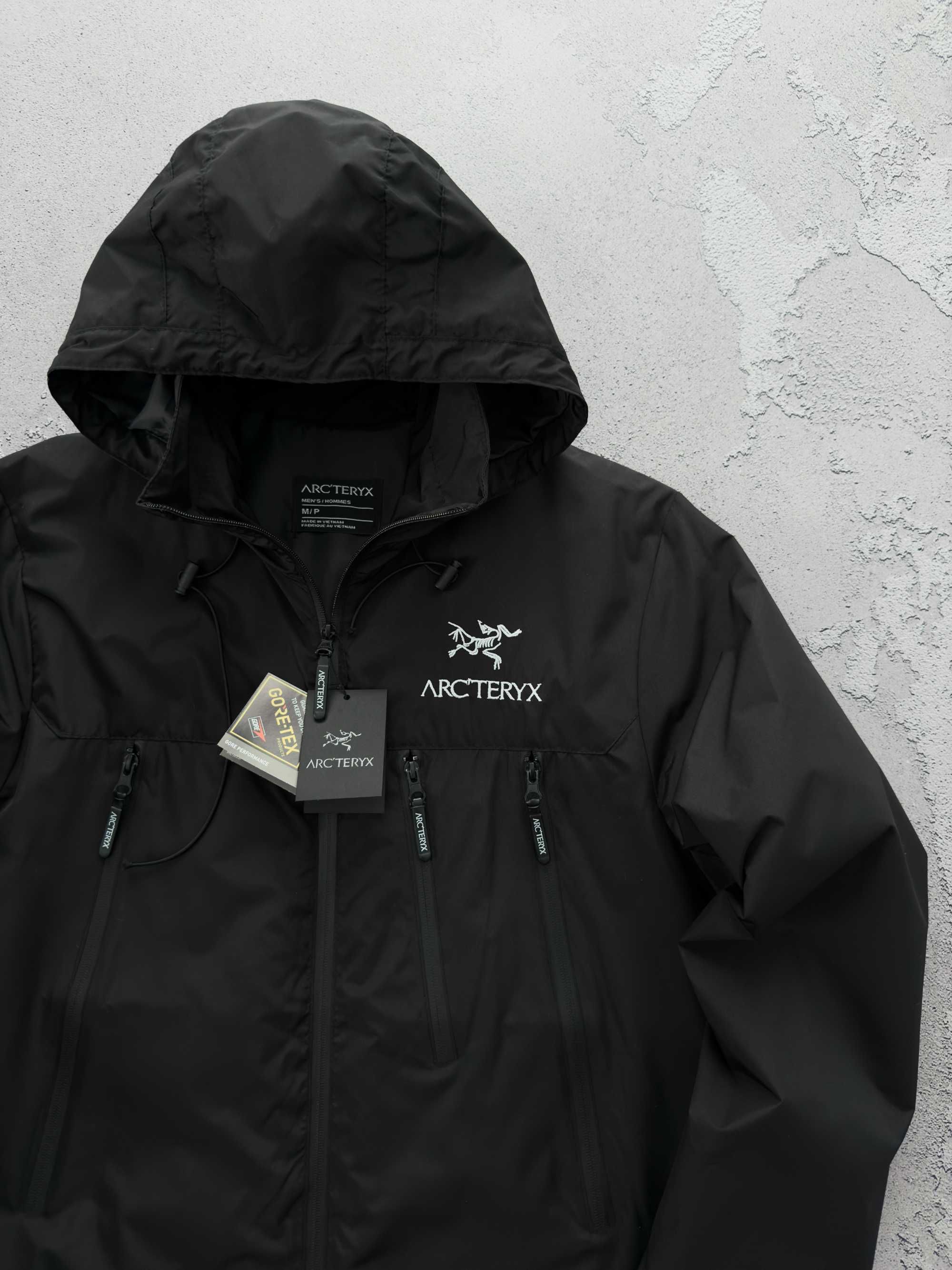 БЕЗ Предоплат, 2 ЦВЕТА, Черная Ветровка ARCTERYX, Вітровка Arcretyx