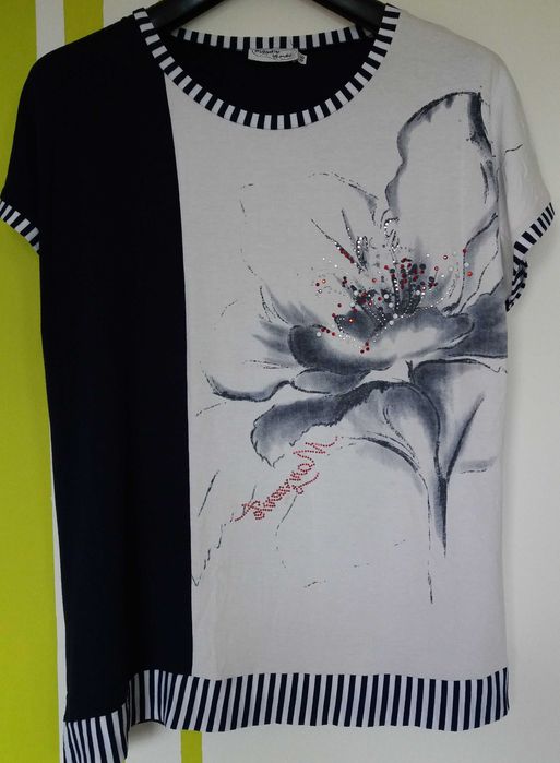 L Wygodna bluzka/ tunika jak nowa Butik (produkt polski)