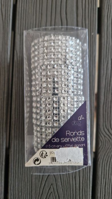 Conjunto 4 argolas para guardanapos