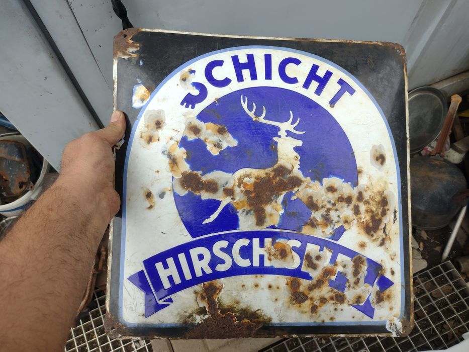 Stara Reklama Emaliowana.Szyld Emaliowany Zabytek.