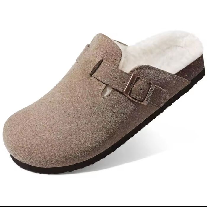 Сабо, замшеві капці, мюлі з хутром