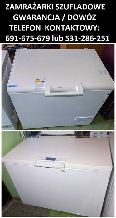 Zamrażarki - SZUFLADOWE - gwarancja/możliwy dowóz do kupującego