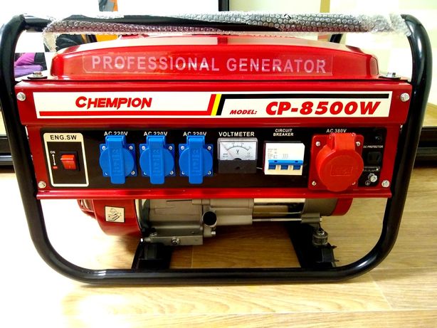 Бензиновый генератор Chempion CP-8500W Трехфазный 2.5кВт бак на 15л