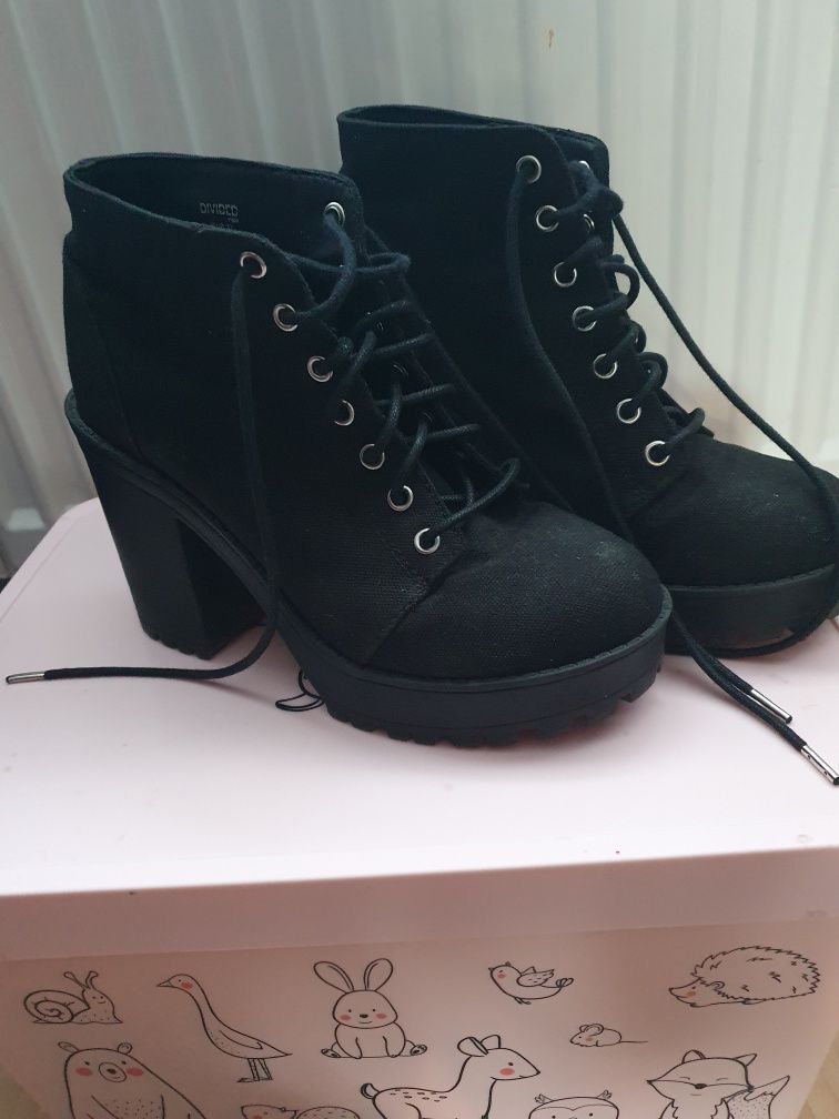 Buty botki na platformie H&M rozmiar 37