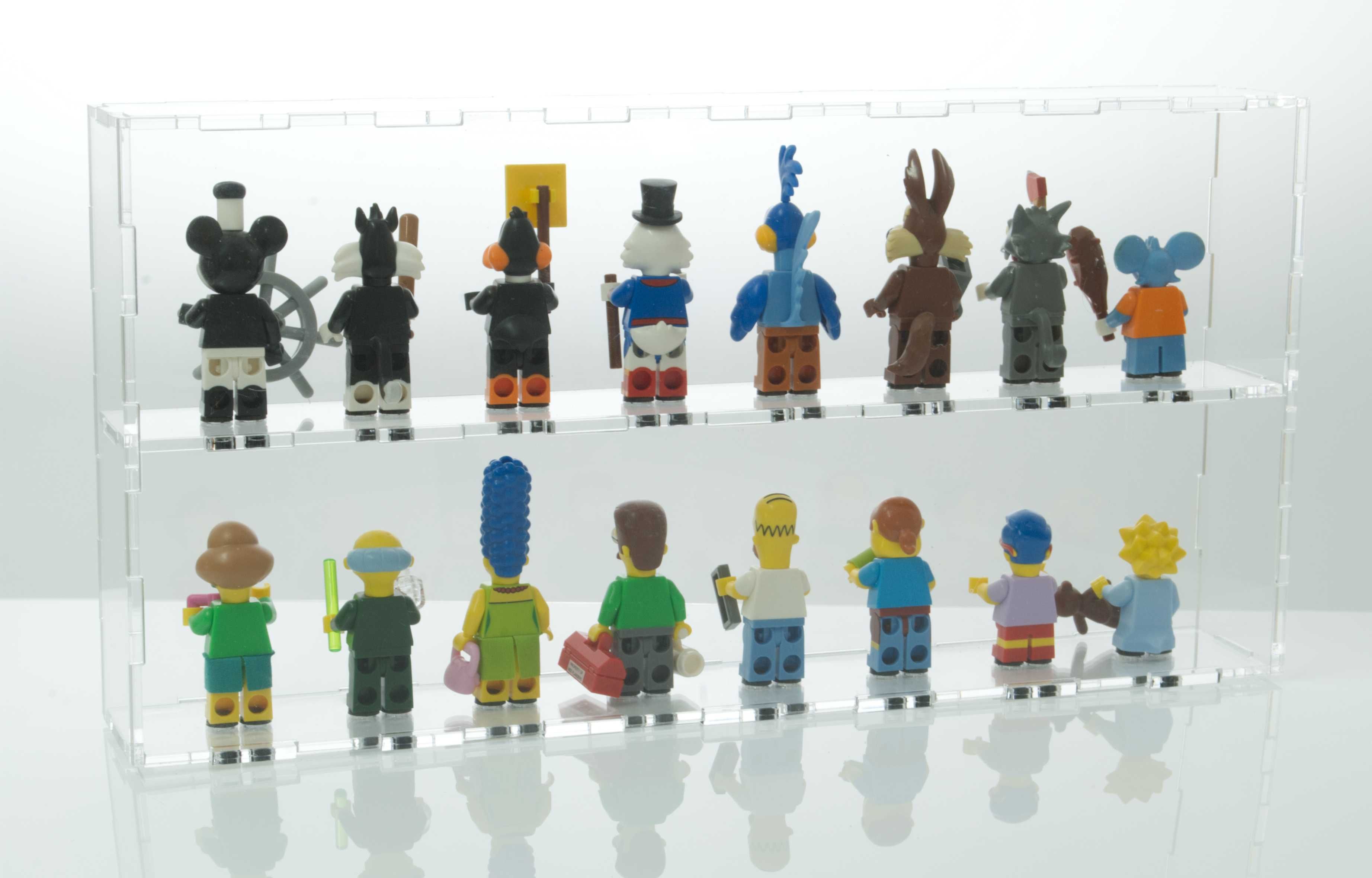 Pudełko na 16 figurek LEGO chroni prze kurzem, UV Minifigure Gablotka