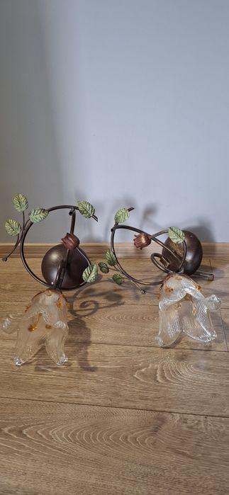 Zestaw oświetlenia – lampa wisząca + 2 kinkiety + lampa stojąca