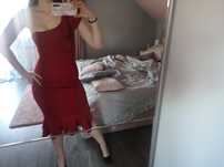 Bordowa sexy red dress