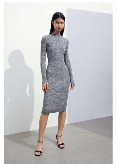 Стильне плаття, сукня в рубчик h&m, нове, розмір s