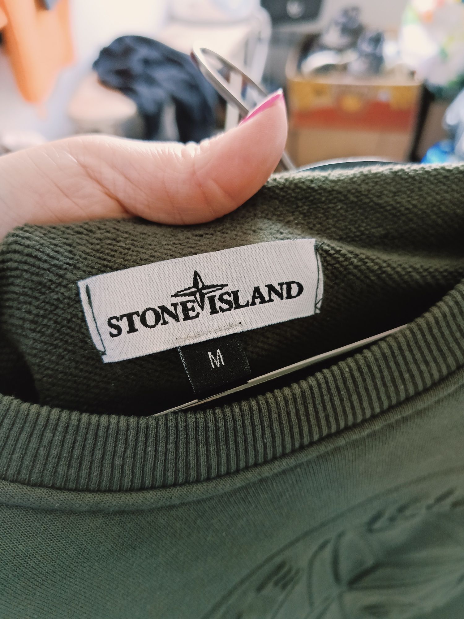 Bluzy Stone Island M zielona czarna