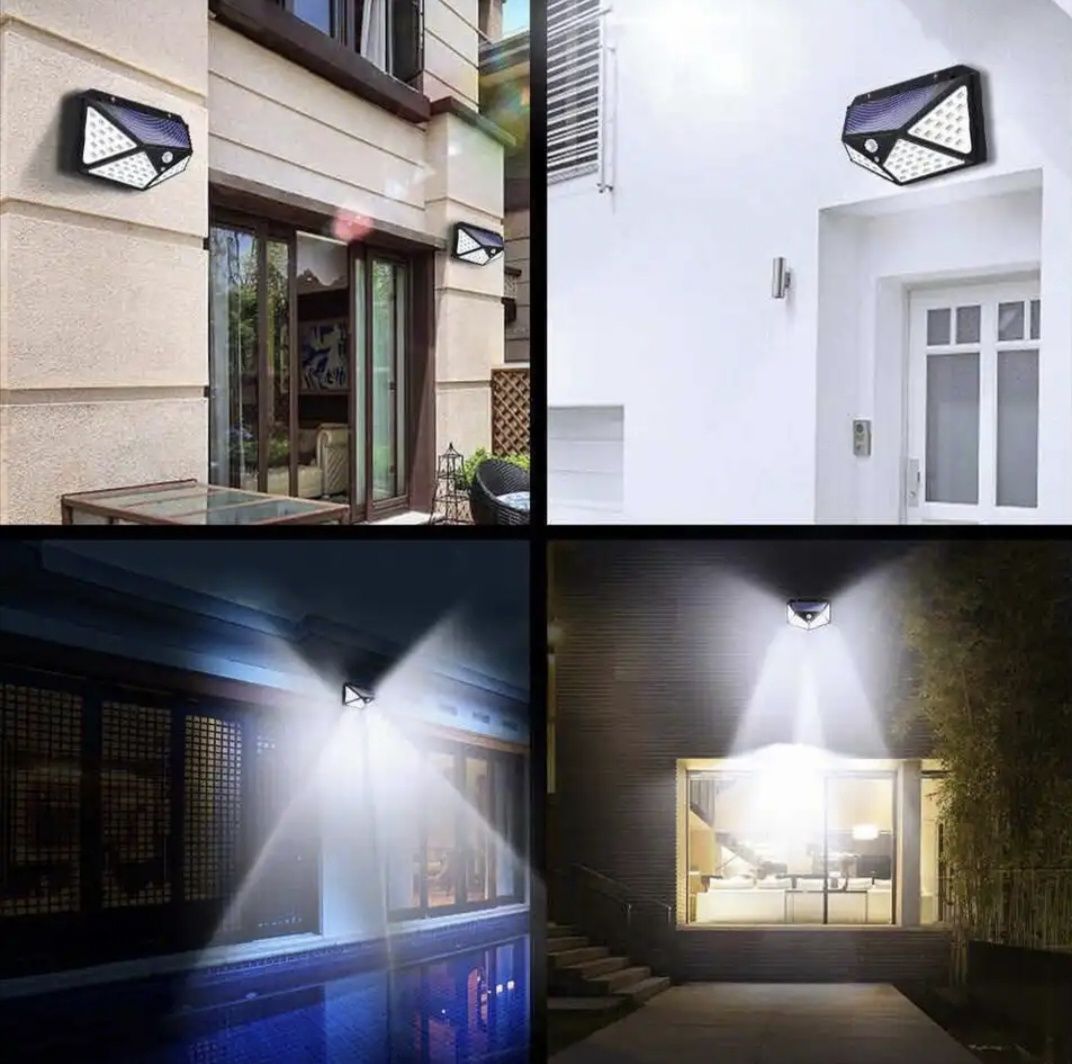 Luz led solar exterior