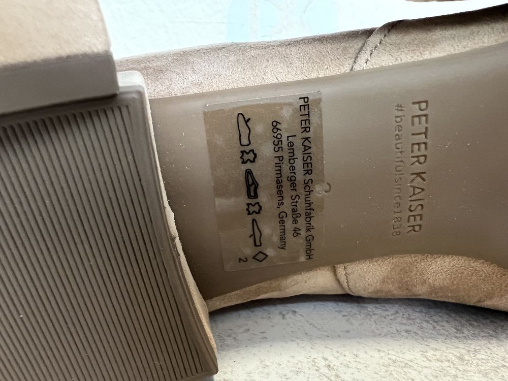 Peter Kaiser  czolenka damskie beżowe 35,5 skora Premium buty outlet