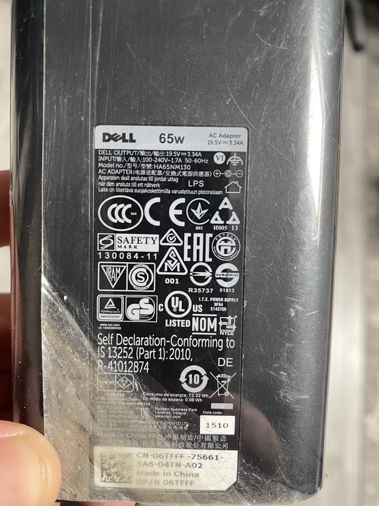 Блок Живлення Адаптер Оригінал Dell 65w 90w 180w 7.4*5.0 HA65NM130