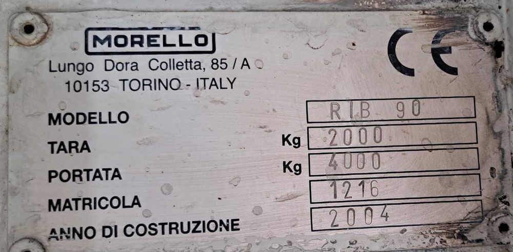 Vira Moldes MORELLO RIB90 de 4 ton #R148