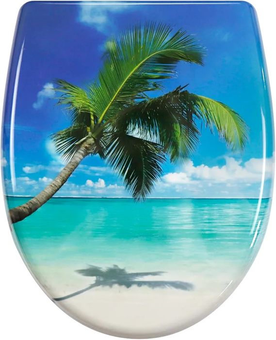 Deska sedesowa wolnoopadająca, wzór drzewo Palma