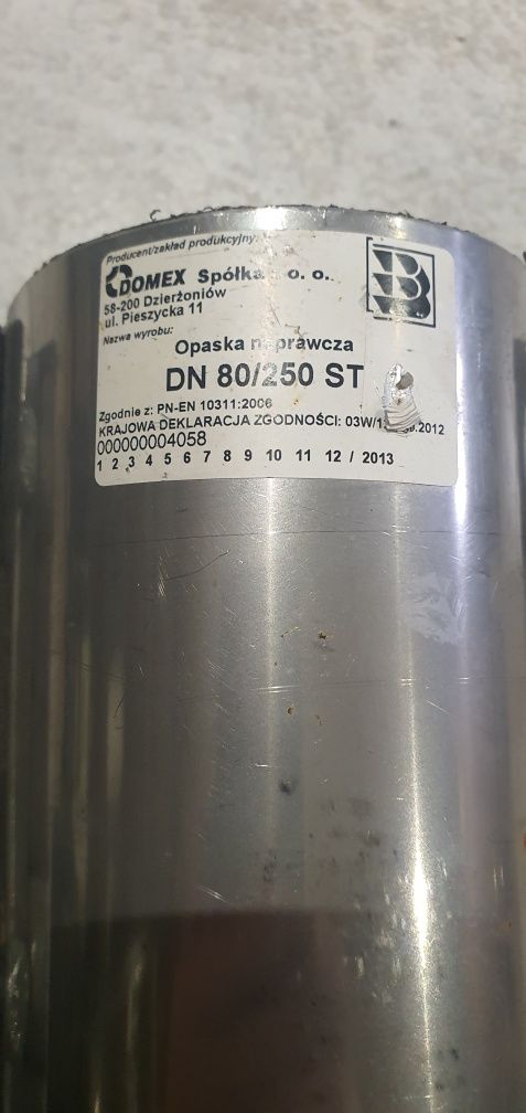 Opaska naprawcza Dn 80/250 ST