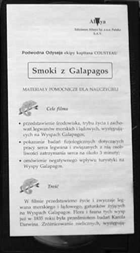 Smoki z Galapagos VHS Podwodny świat Jacquesa Cousteau O nurkowaniu