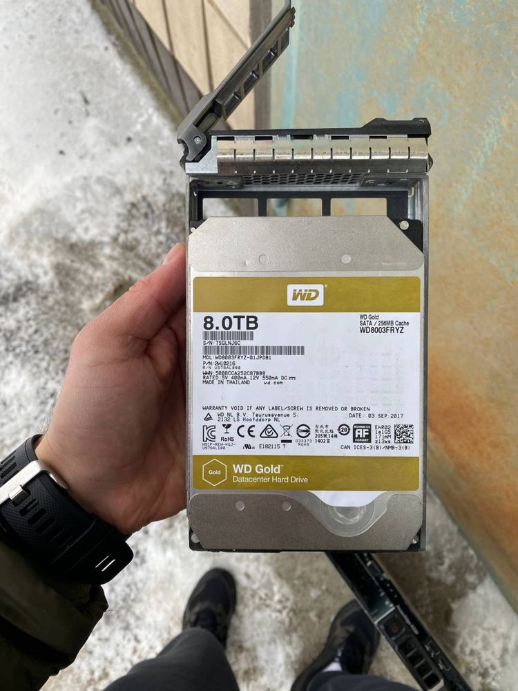 Жорсткий диск для сервера Dell 8TB 7.2K RPM SATA 6Gbps
