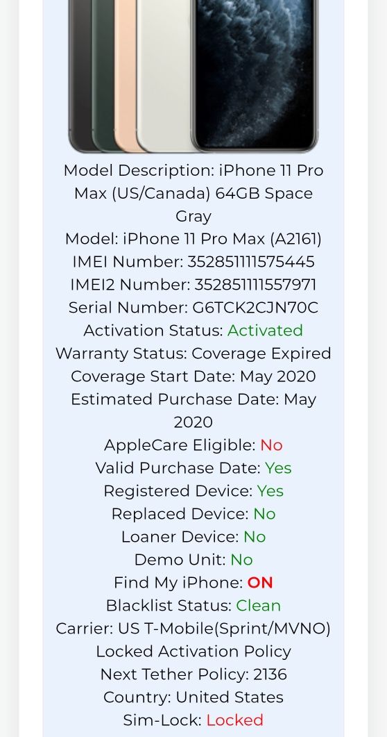 Iphone 11 pro max icloud lock
