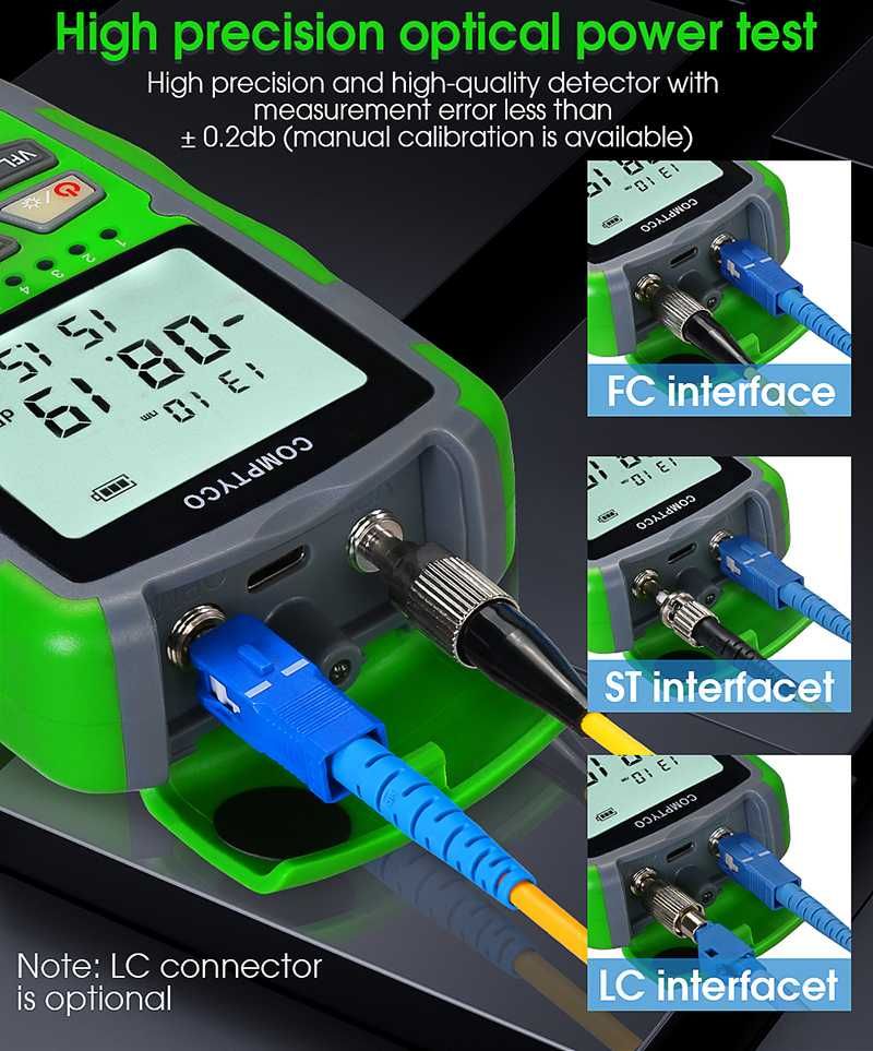 Wielofunkcyjny tester kabli światłowodowych COMPTYCO AUA-MC70 50mw