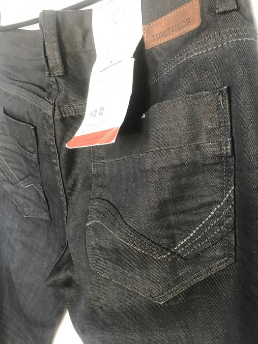 Jeansy Tom Tailor bootcut model New Dennis 31/32 grafitowy granat