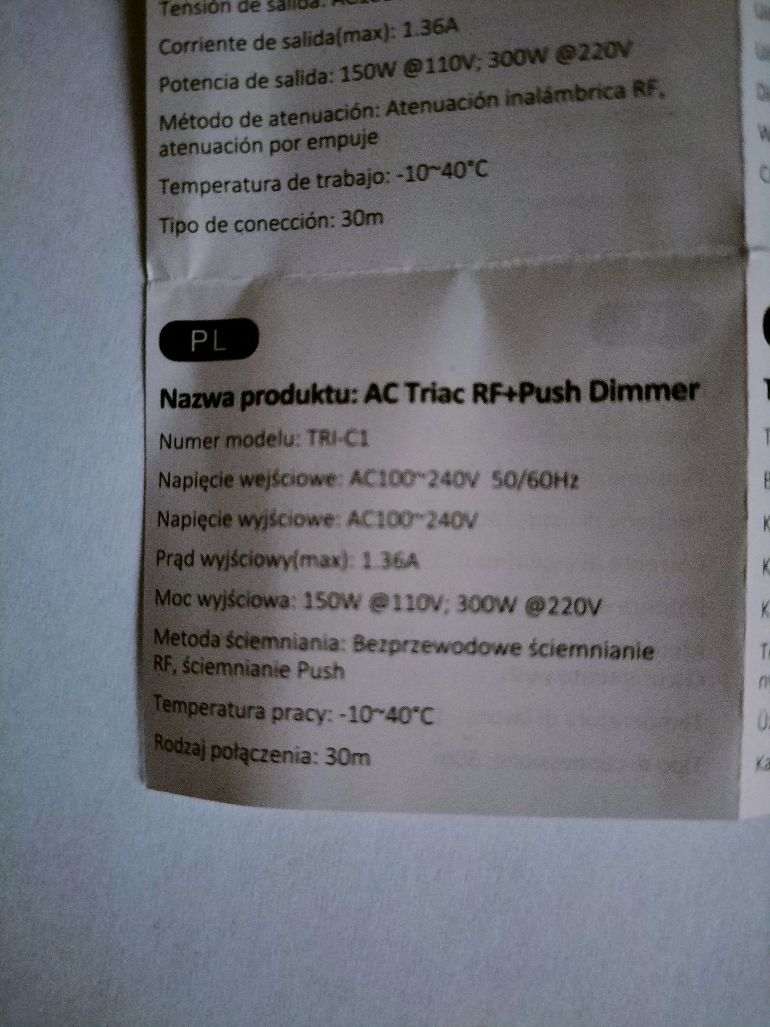 Przekaźnik ściemniacza triac Miboxer