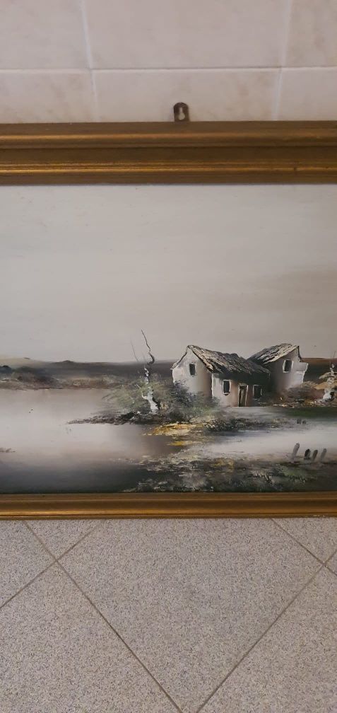 Quadro  grande pintado à mão
