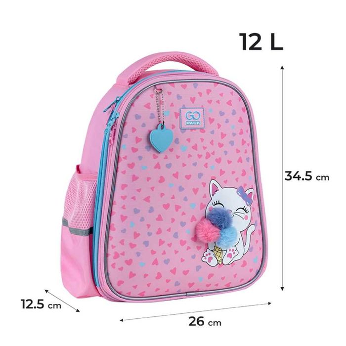 Рюкзак шкільний ортопедичний GoPack  Fluffy Kitten