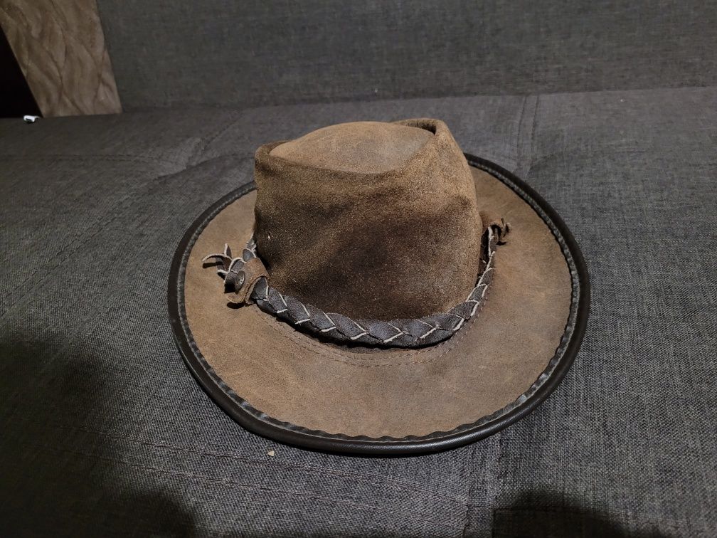 Шляпа ковбойская BC hat кожаная S