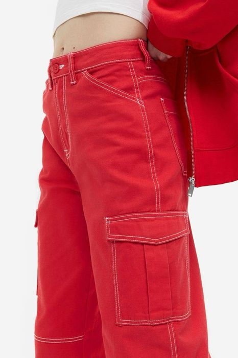 Штаны  джинсы Zara  Cargo Strainght