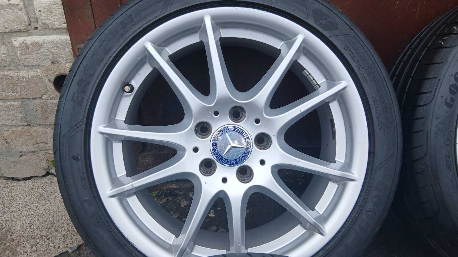 Диски 5x112 R17 Mercedes оригінал з гумою літо