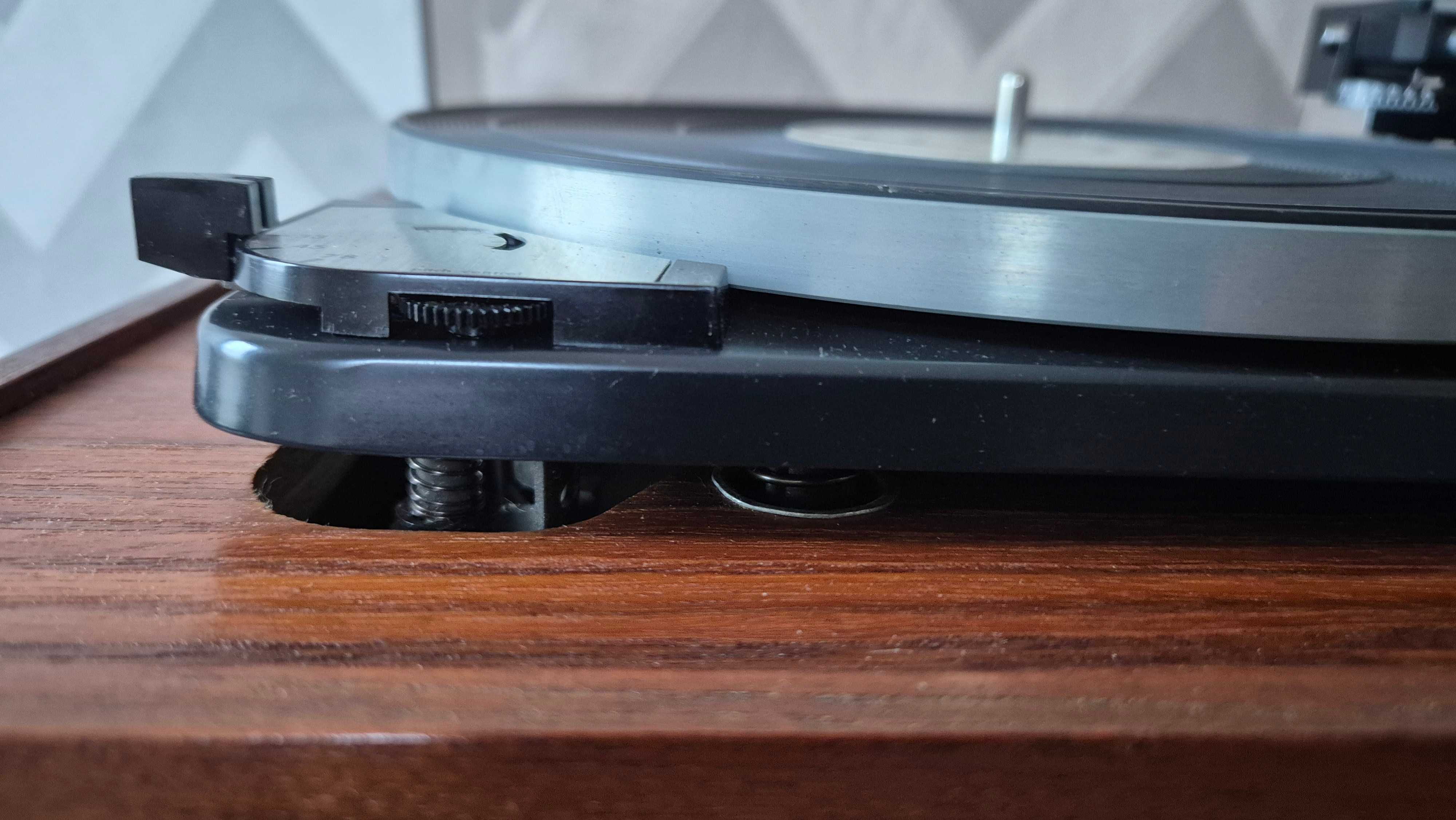 Gramofon DUAL 1015 F (lata '68-'70) drewno vintage retro