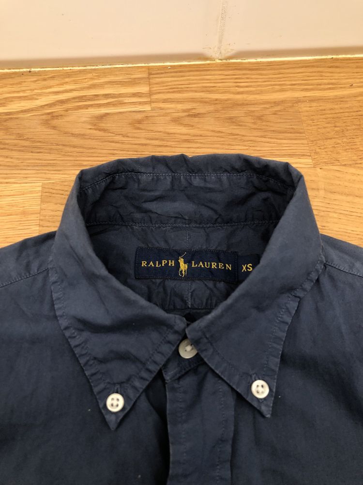 Koszula Ralph Lauren Polo XS granatowa koszulka niebieska elegancka