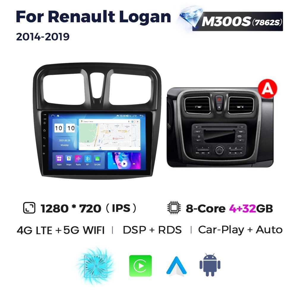 Штатна магнітола Renault Logan Рено Логан GPS навігація android