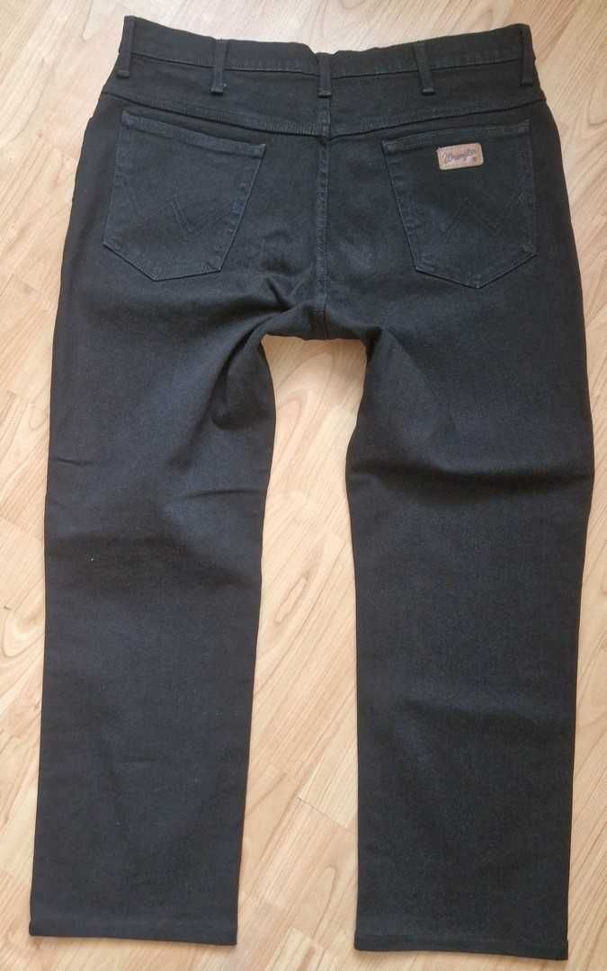 Czarne Spodnie męskie jeans Wrangler Texas W38L32