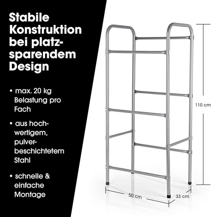 Металева стійка для напоїв EASYmaxx на 3 ящики | Компактне