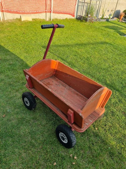 Wózek plażowy drewniany