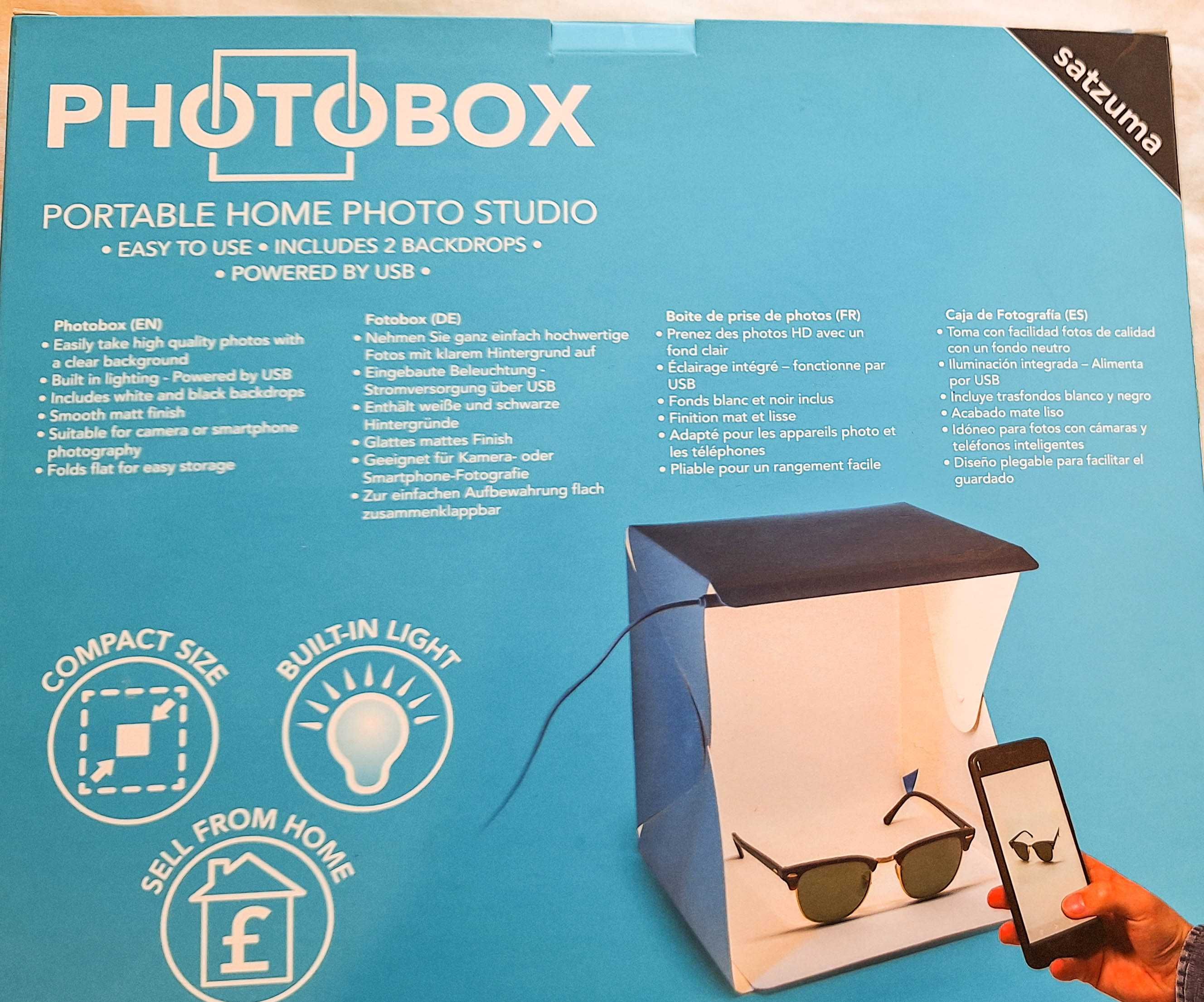 Domowe studio fotograficzne "Photo box"