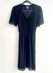 Czarna sukienka midi H&M XS 34