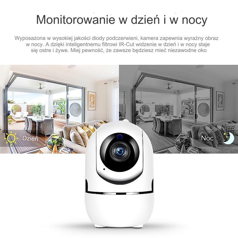 Niania elektroniczna IP kamera obrotowa HD 1080P Wi-Fi