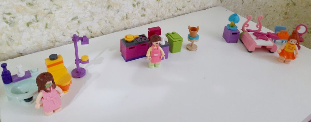 Конструктор Sluban,детская раковина с водой,бассейн,автобус