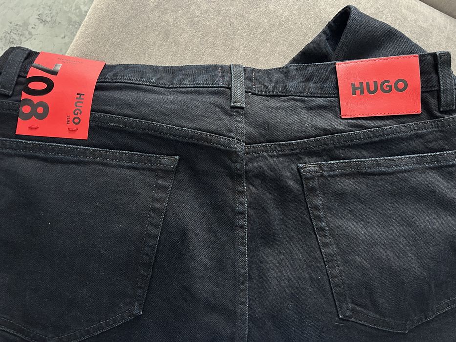Чоловічі джинси темно сині HUGO SLIM 708 36/34