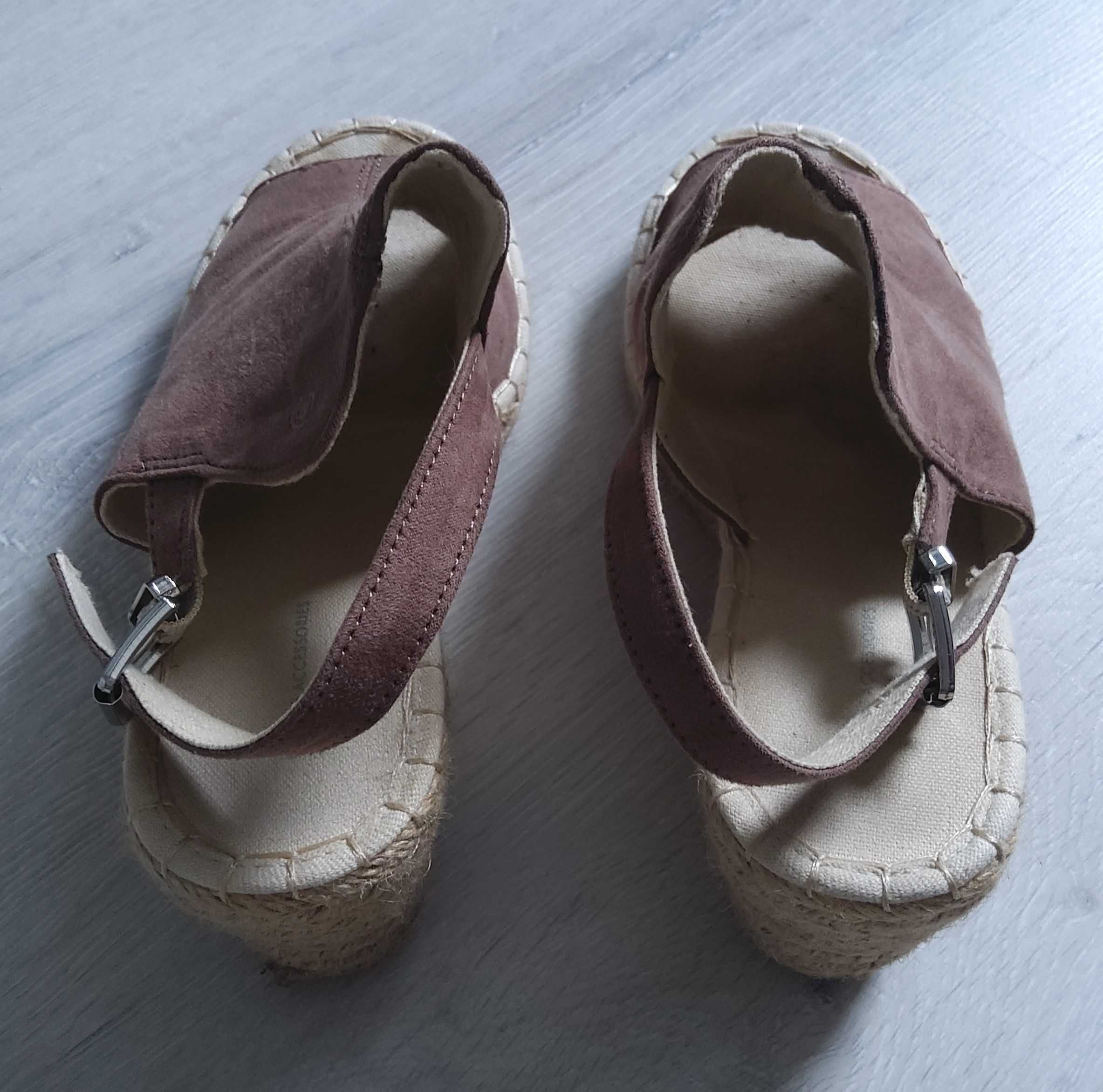 Damskie sandały espadryle na koturnie Diverse r. 38