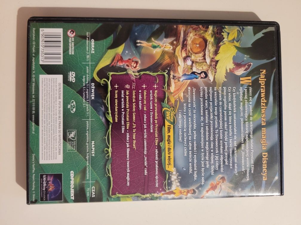 Dzwoneczek Walt Disney płyta DVD bajka dla dzieci