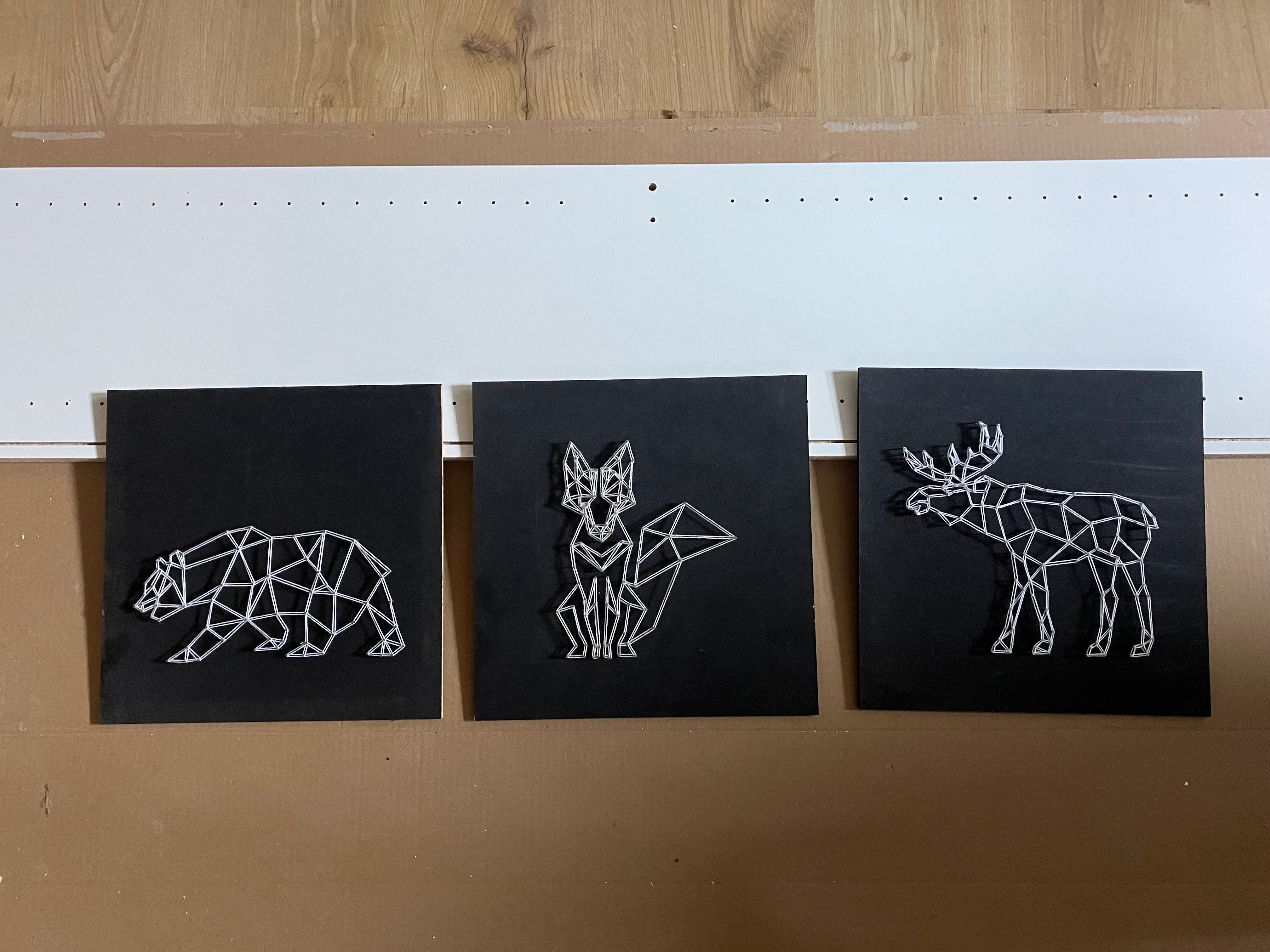 String art 3 obrazy geometryczne