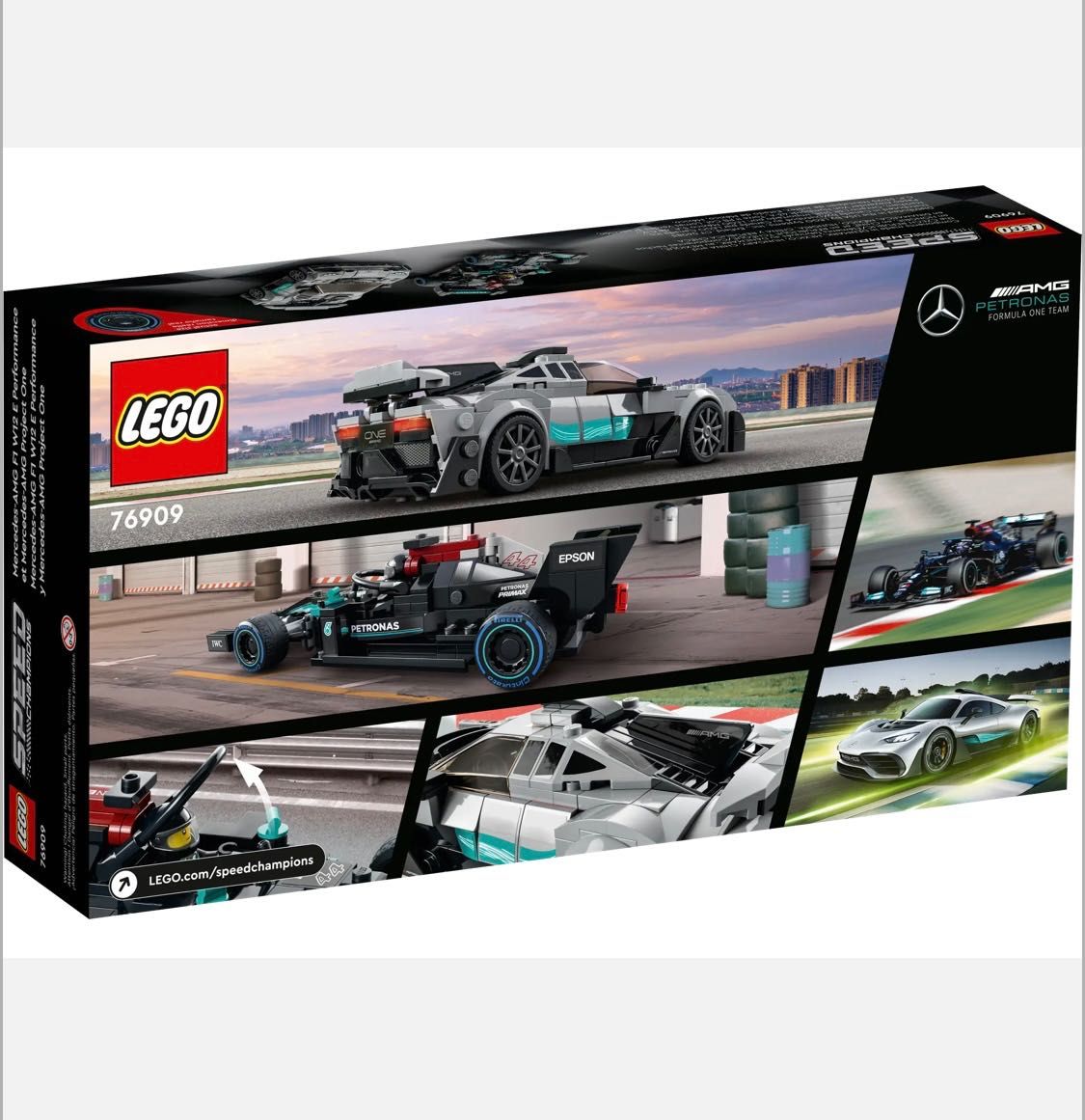 Lego 76909 - Mercedes-AMG F1 W12 E Performance i Mercedes-AMG ONE